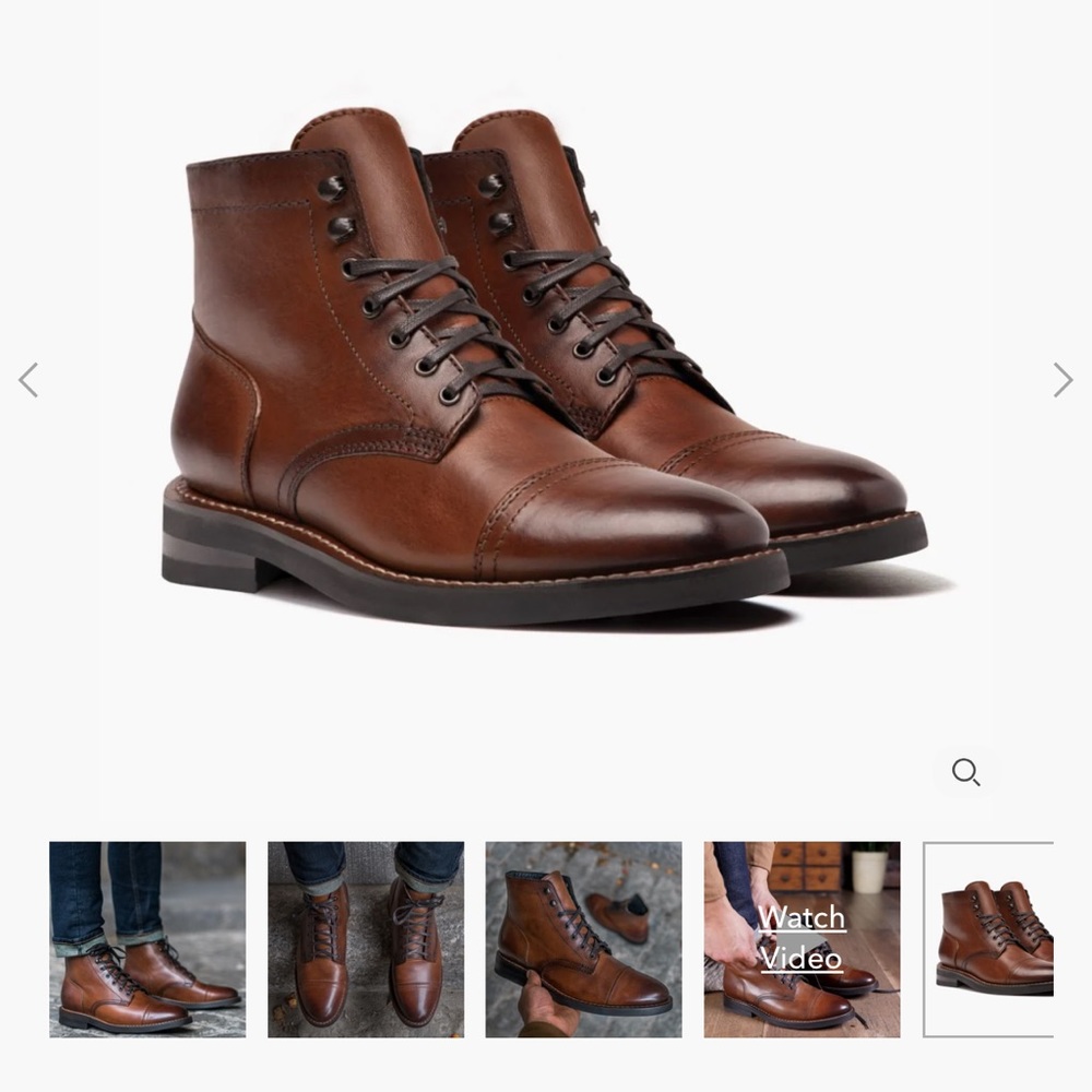 Thursday Boots - Captain - Brandy color - US Size 8.5